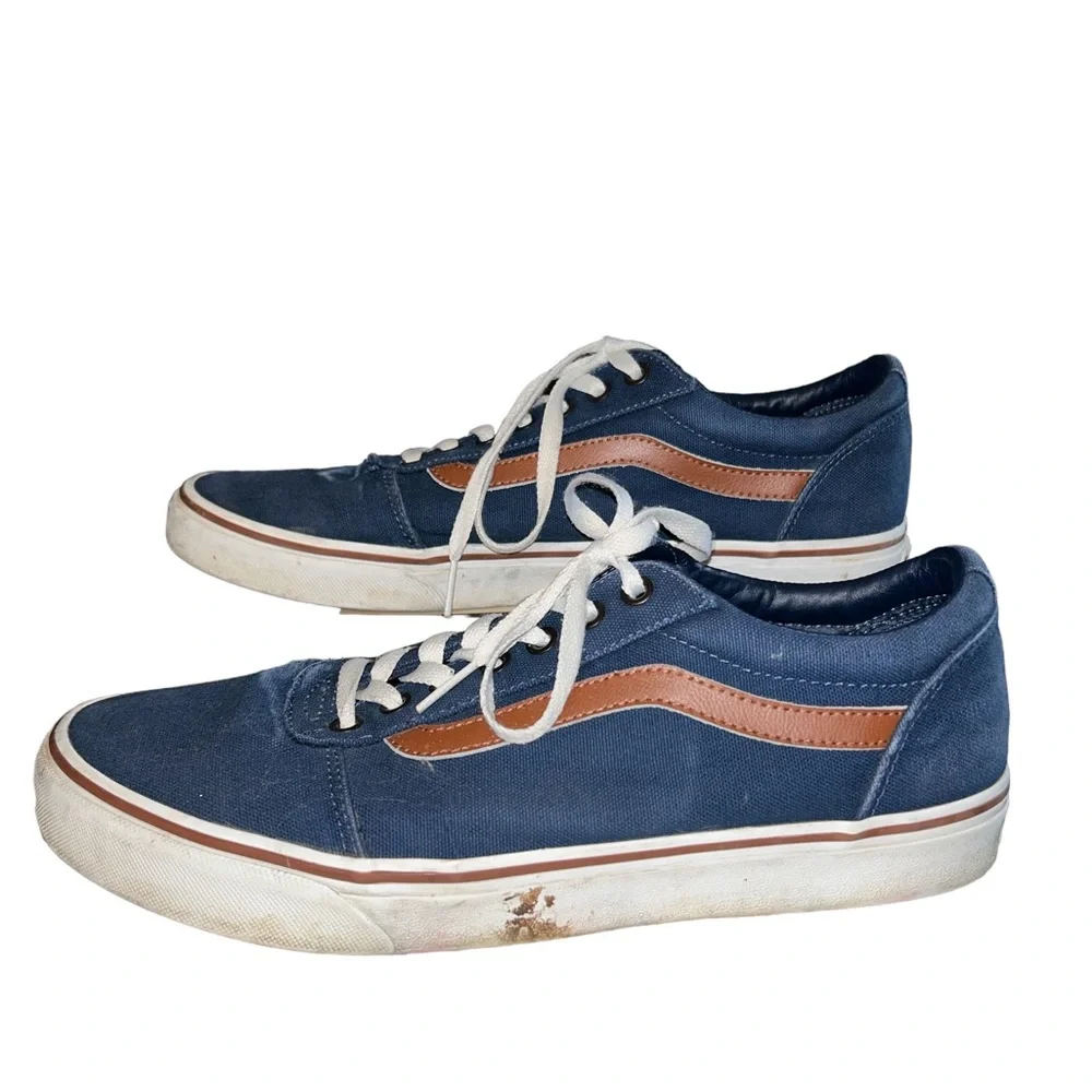 Vans Men's Low-Top Trainers Sneaker C L Dress Blues White Size 10